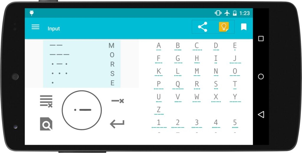 Morsee Android - Приложения азбуки Морзе