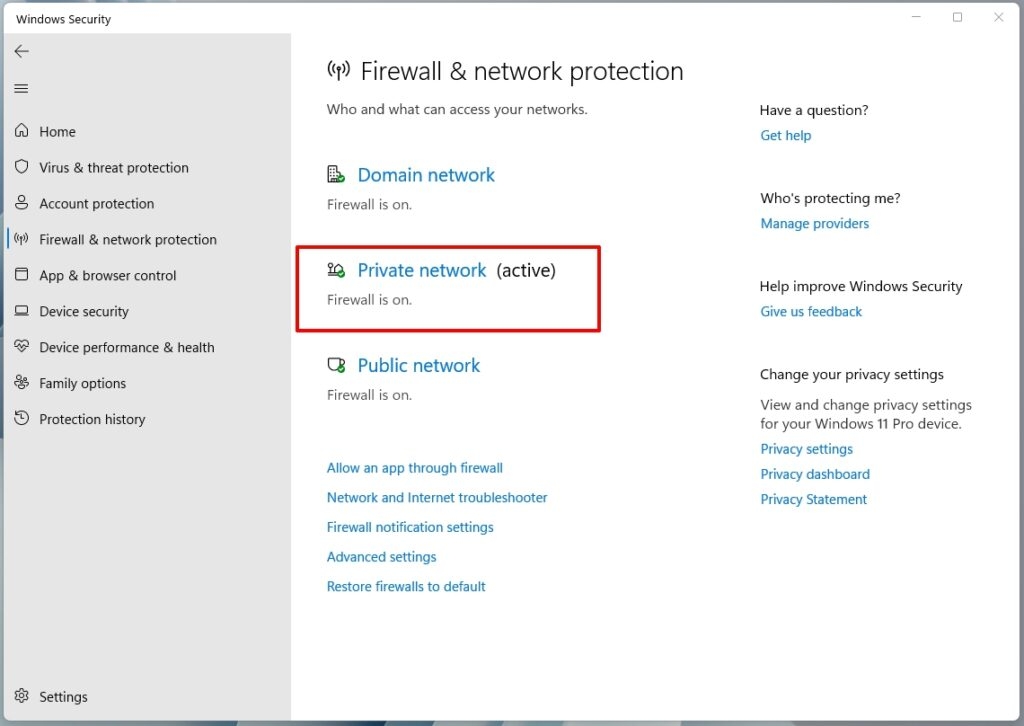 Firewall & Network Protection - DNS Probe Finished No Internet