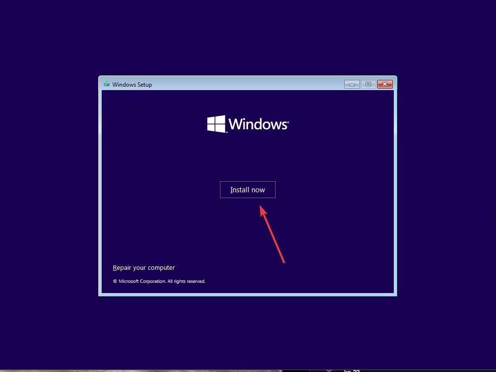 Windows 10 Installation