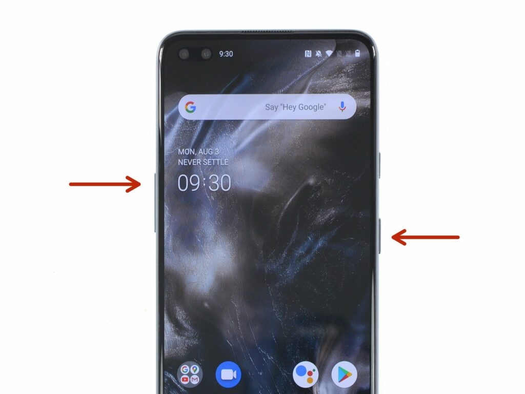 Принудительно перезагрузить OnePlus