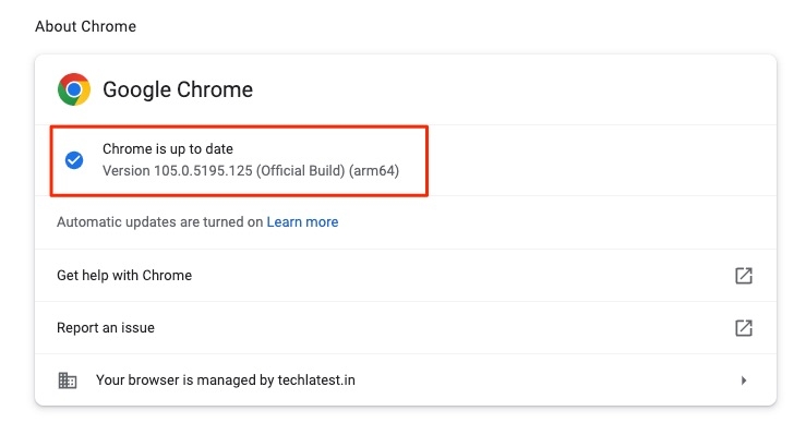 Обновите браузер Chrome — Chromecast доступен для определенных видеосайтов Ошибка