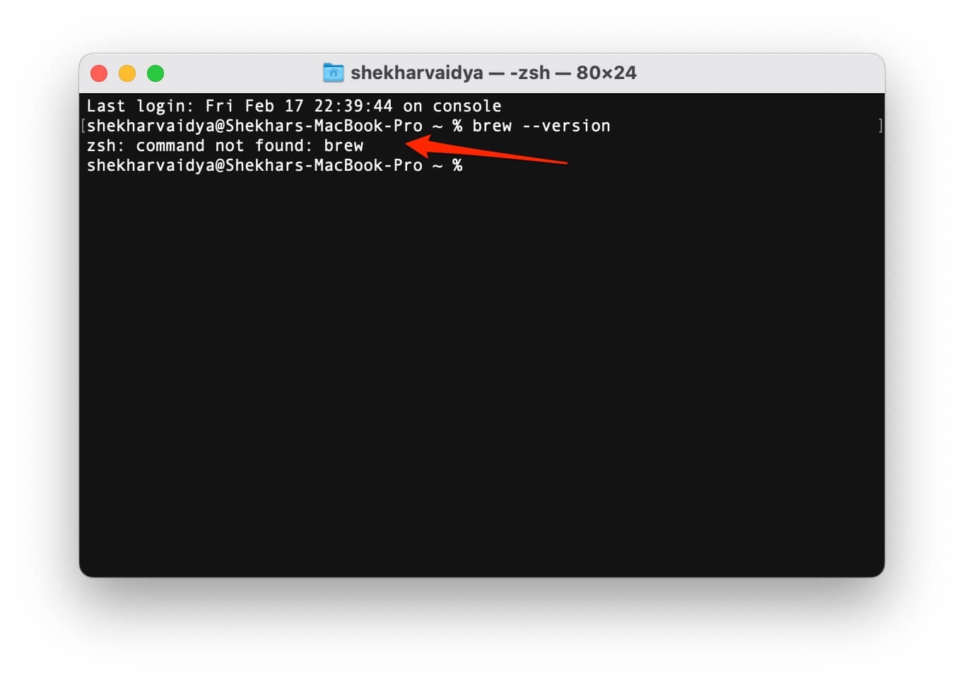 How To Fix Command Not Found Brew Error In Mac Techlatest