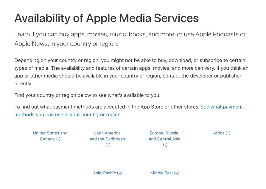 Apple Music Availability