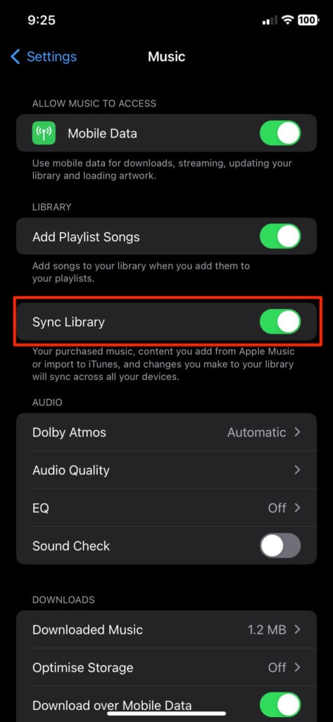 Sync Music iPhone