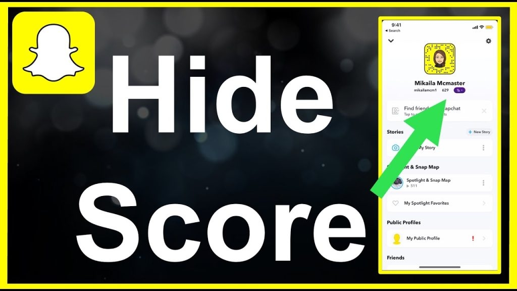 How to Hide Snap Score on Snapchat?