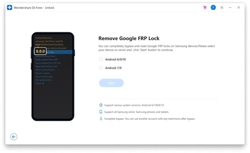 FRP bypass tool for Samsung