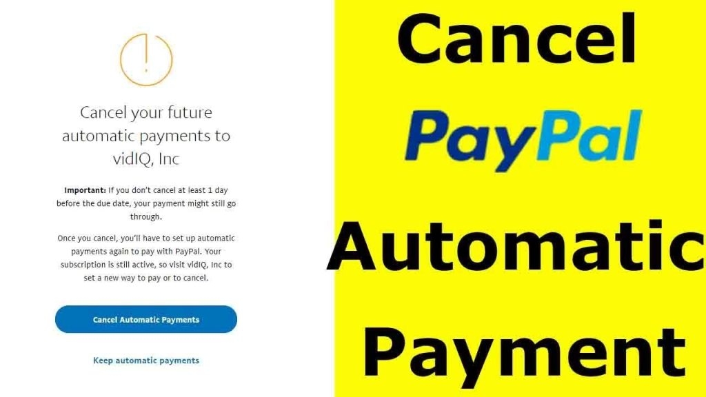 How to Cancel Automatic Payments on PayPal?