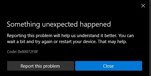 How to Fix “Error code: 0x80072f8f” in Microsoft Store?