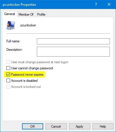 How to Set Local User Account To Never Expire in Windows  - 68