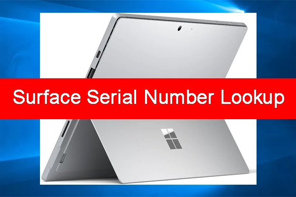 How to Find the Serial Number of Surface Device?