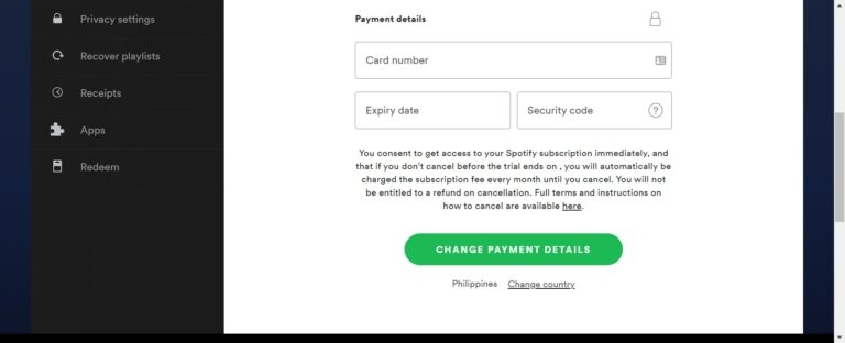 How to Change Spotify Payment?