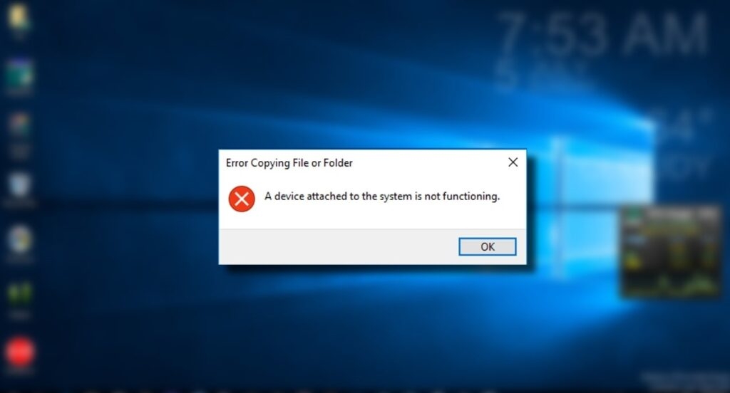 Fix: "A Device Attached to the System is not functioning" Error
