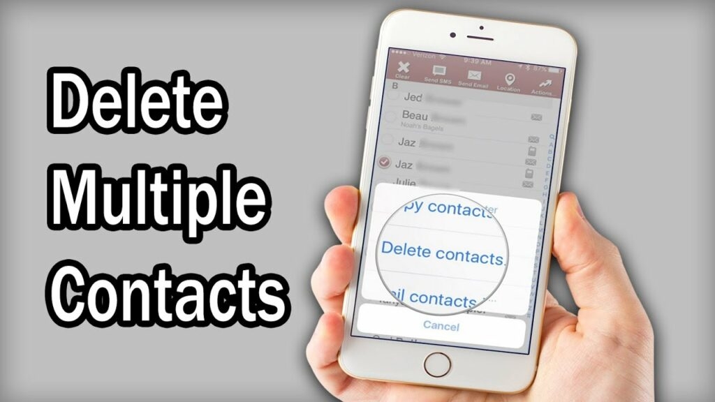 How to Delete Multiple Contacts on iPhone?