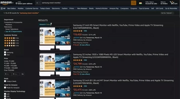 Amazon Dark Mode: Gibt es ihn? Wie aktivieren?