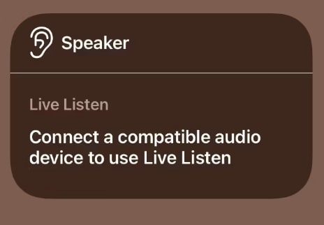 What is Live Listen on iOS?