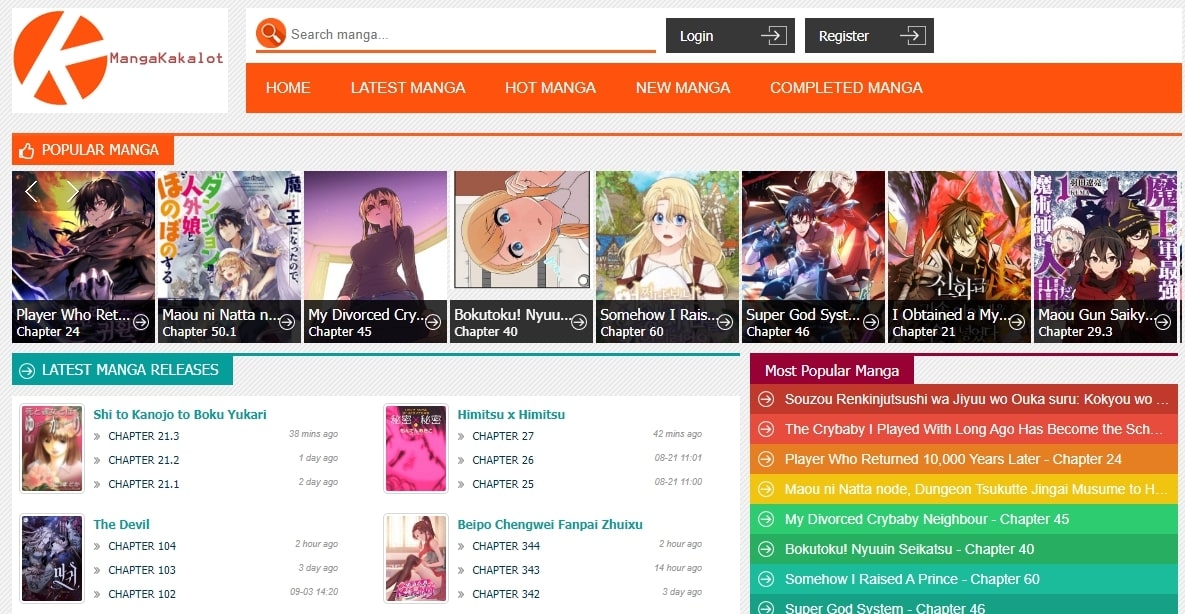 Top 20 Best Manga Reading Websites | TechLatest