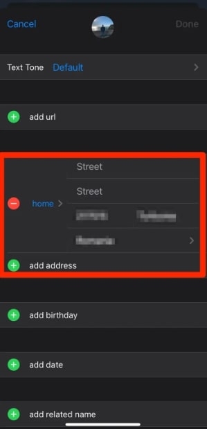 Как изменить свой домашний адрес на iPhone?