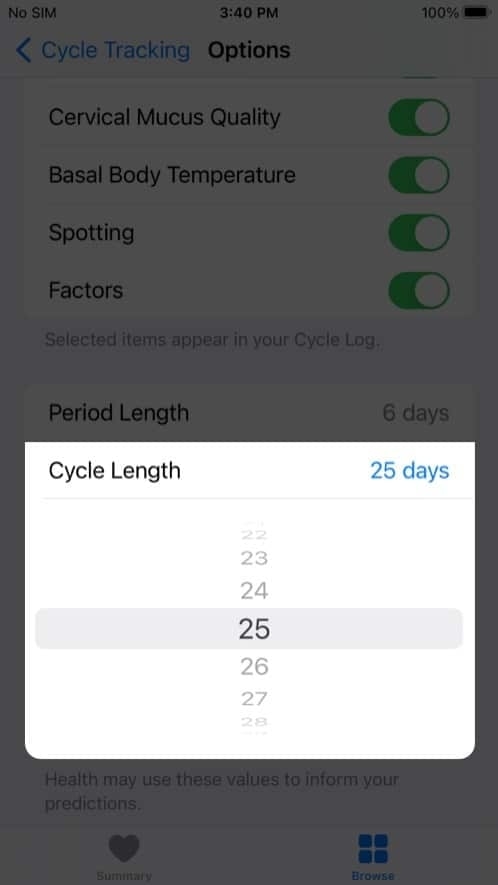 Apple Watch Period Tracker