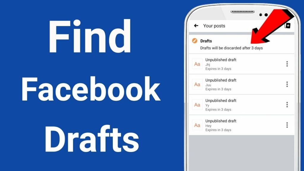 How To Find Facebook Drafts on PC/Mobile?