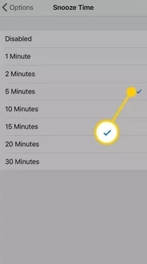 Как изменить время повтора на iPhone?