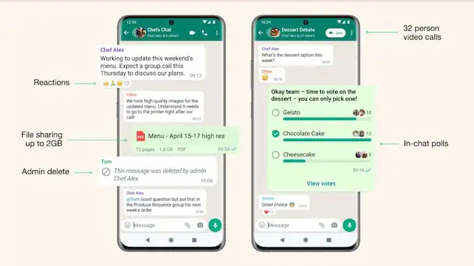 Meta Announces Communities  In chat Polls  and 32 Member Video Call Feature for WhatsApp - 2