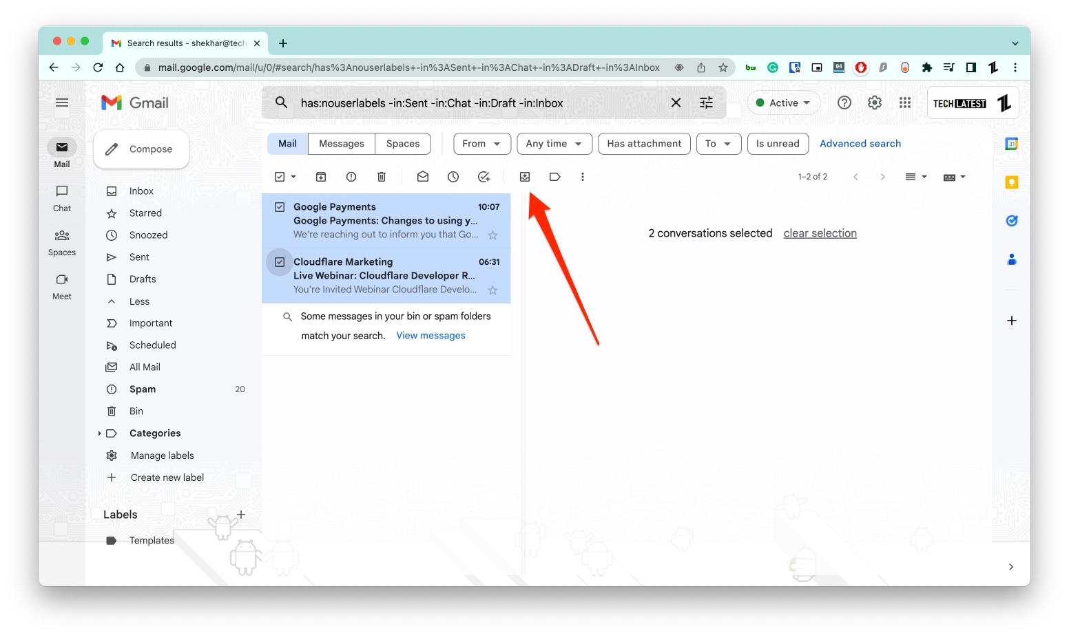 How to Retrieve Archived Emails in Gmail? TechLatest
