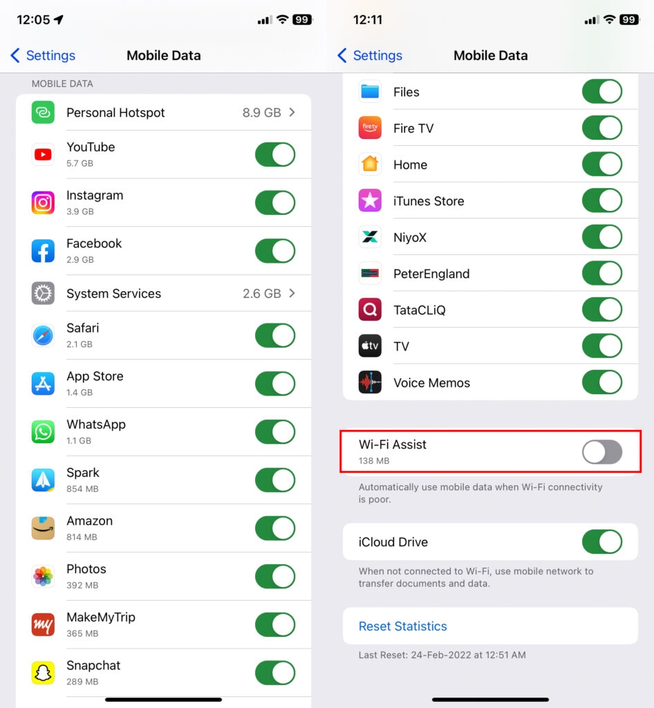 How To Check Data Usage On iPhone  - 7