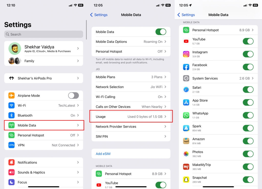 How To Check Data Usage On iPhone? | TechLatest