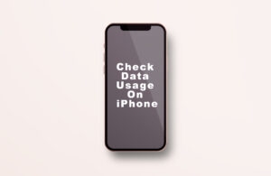 How To Check Data Usage On iPhone?