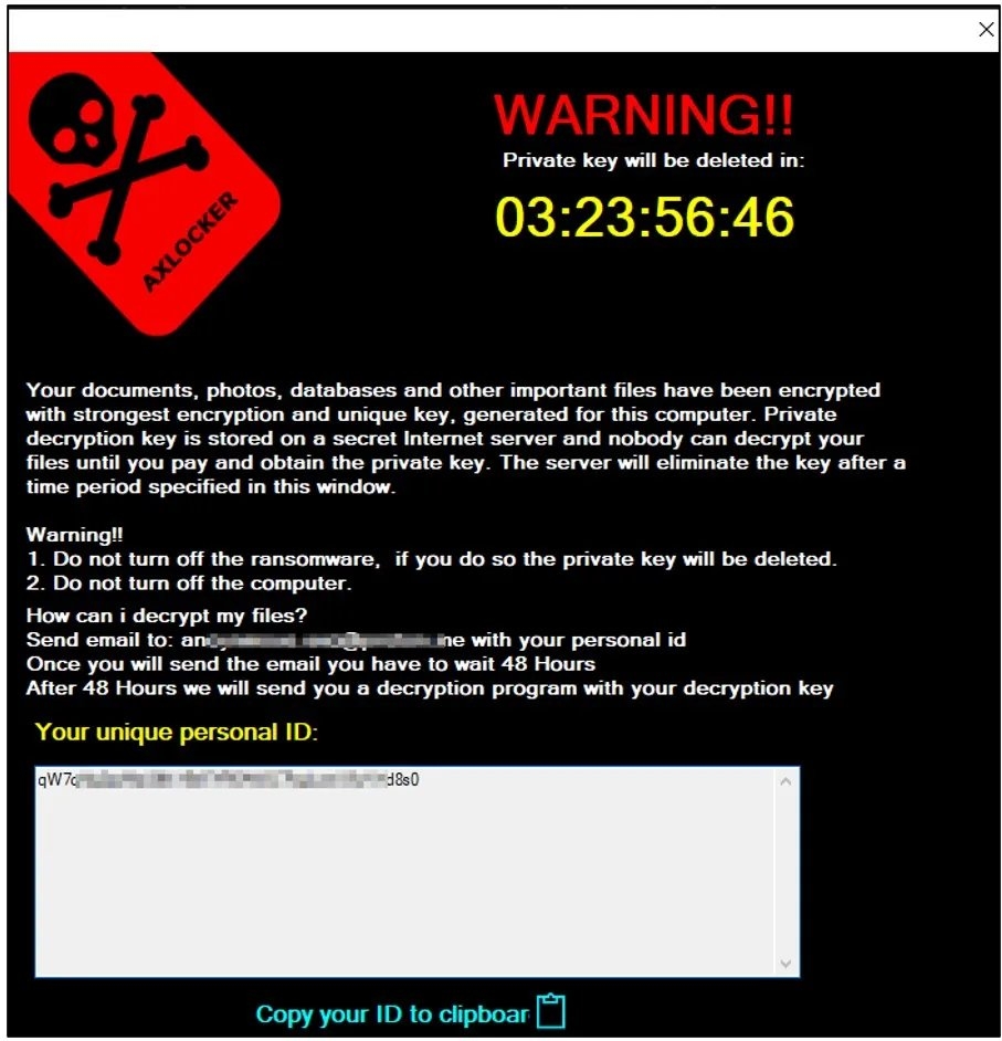 AXLocker Group of Ransomware Steals the Discord Accounts of Infected Users 3