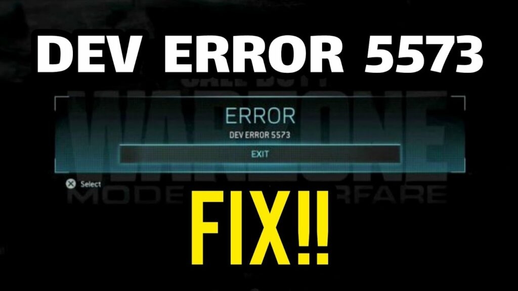 Warzone Dev Error 5573