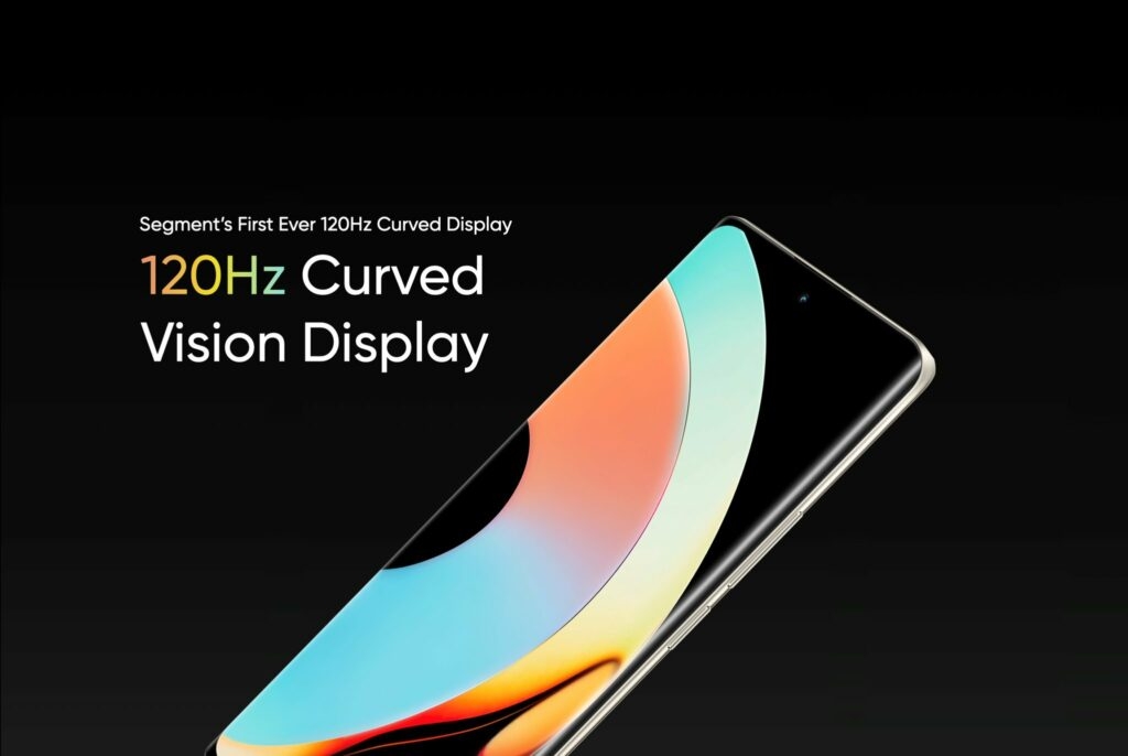 Curved AMOLED Display On The Realme-10 Pro+5G