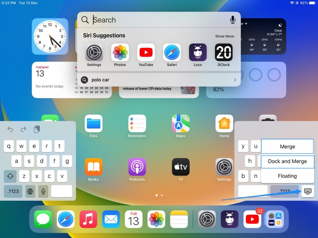 iPad-Hold Keyboard Icon