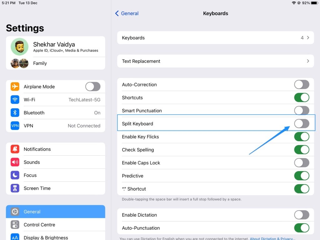 How to Fix Split Keyboard on iPad  - 51