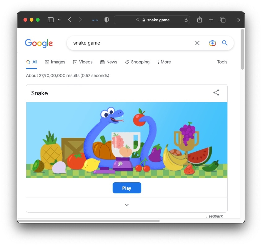 Snake Game - Free Games on Google