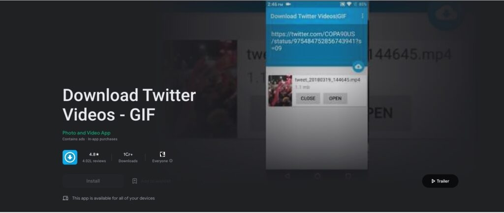 Download Twitter Videos on Android  iOS   PC - 90