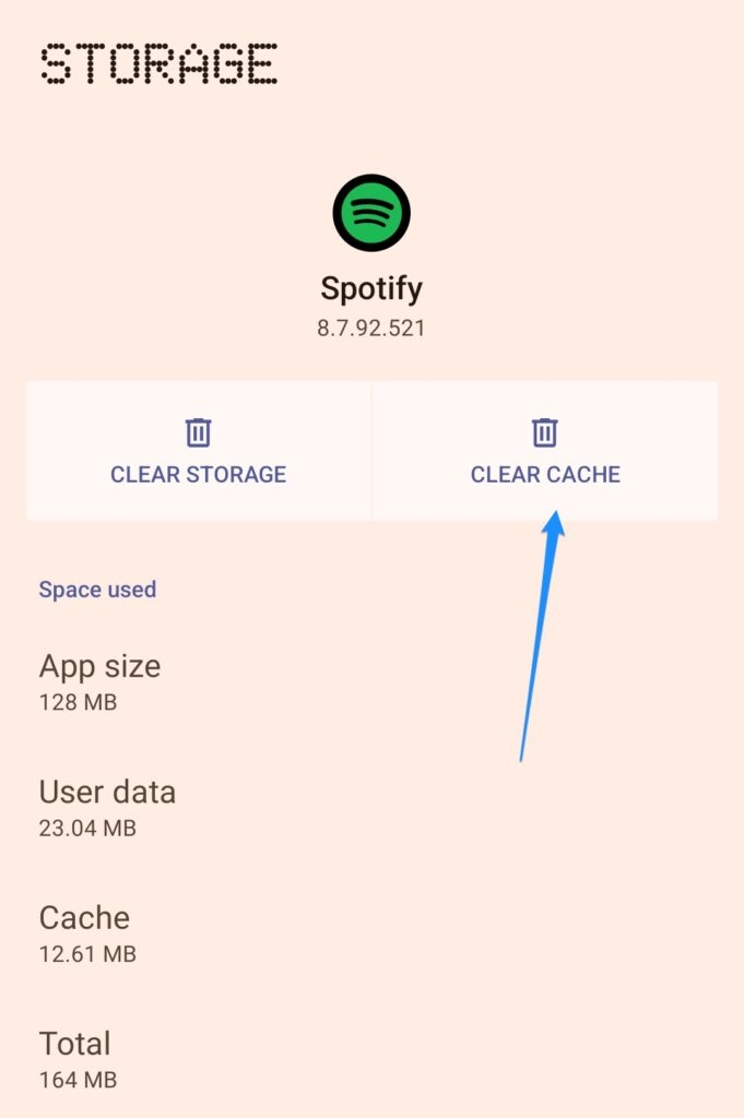 Очистить кеш Spotify - Spotify продолжает падать