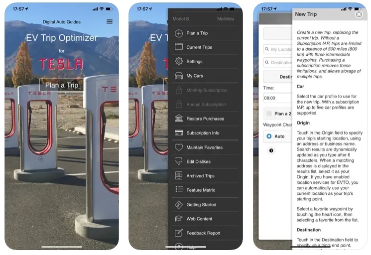 EV Trip Optimizer для Tesla