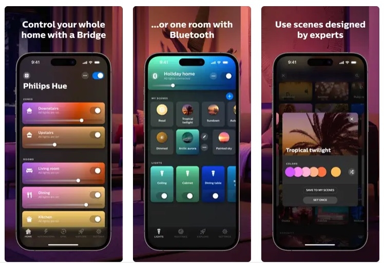 Philips Hue — приложения для управления умным домом