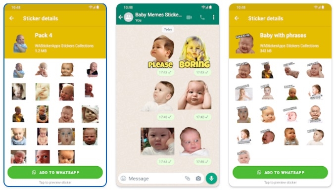 Baby Memes Stickers WASticker - Funny Stickers For WhatsApp