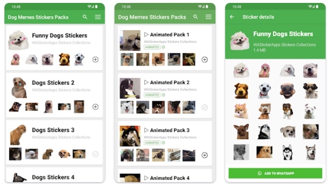 Dog Meme Sticker WA Sticker Apps - Funny Stickers For WhatsApp