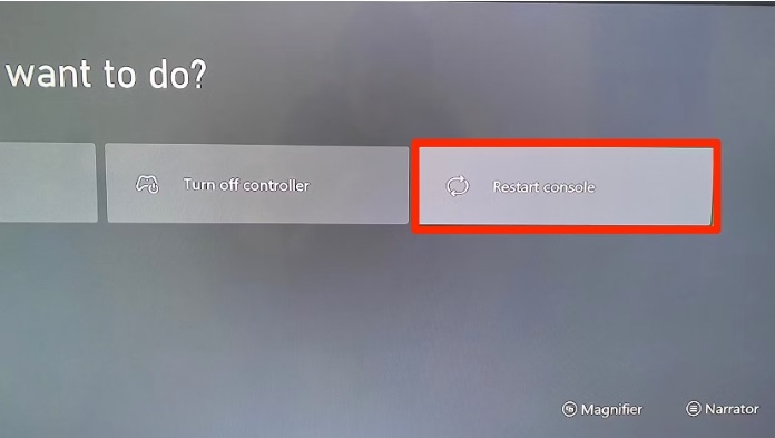 Restart Console - Xbox Not Connecting To The Internet