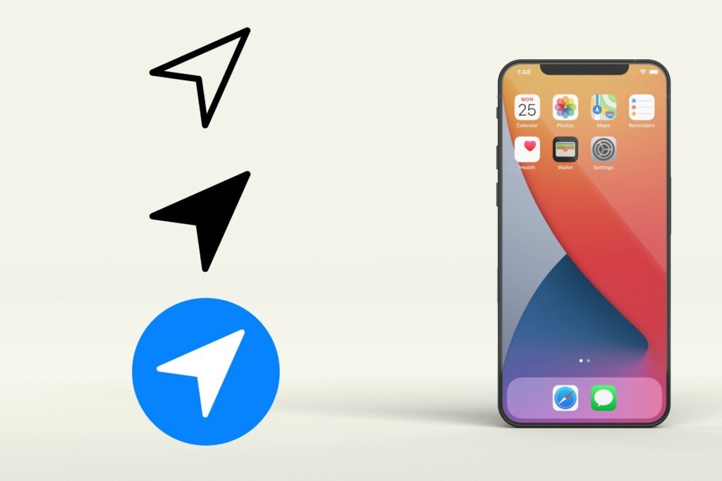 Hollow Arrow On iPhone