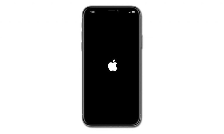 iPhone с логотипом Apple — iPhone продолжает включаться и выключаться
