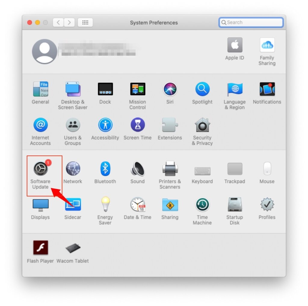 Обновление программного обеспечения — панель меню MacBook исчезла