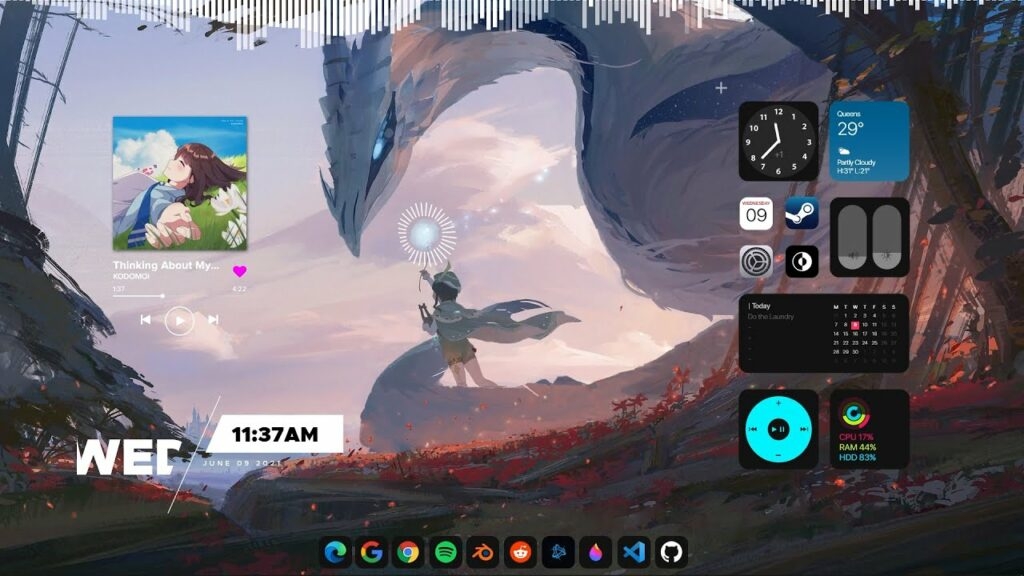 Rainmeter  - Steam Wallpaper Engine Alternatives