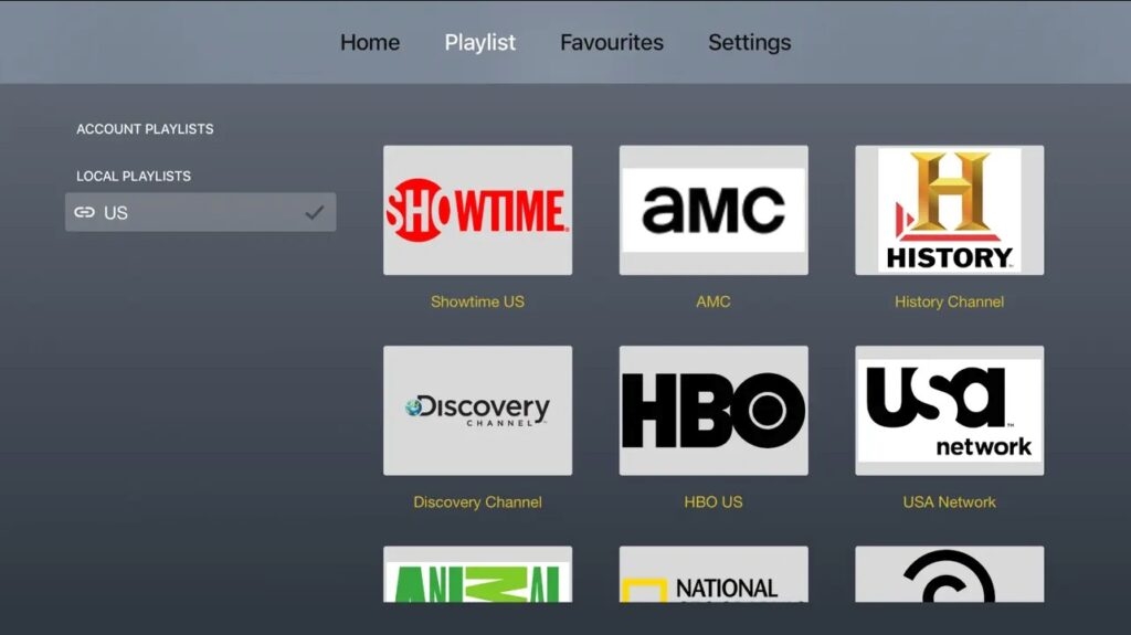 IPTV Player — приложения IPTV для Apple TV