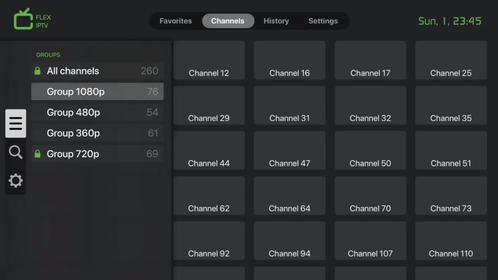 Flex IPTV — приложения IPTV для Apple TV
