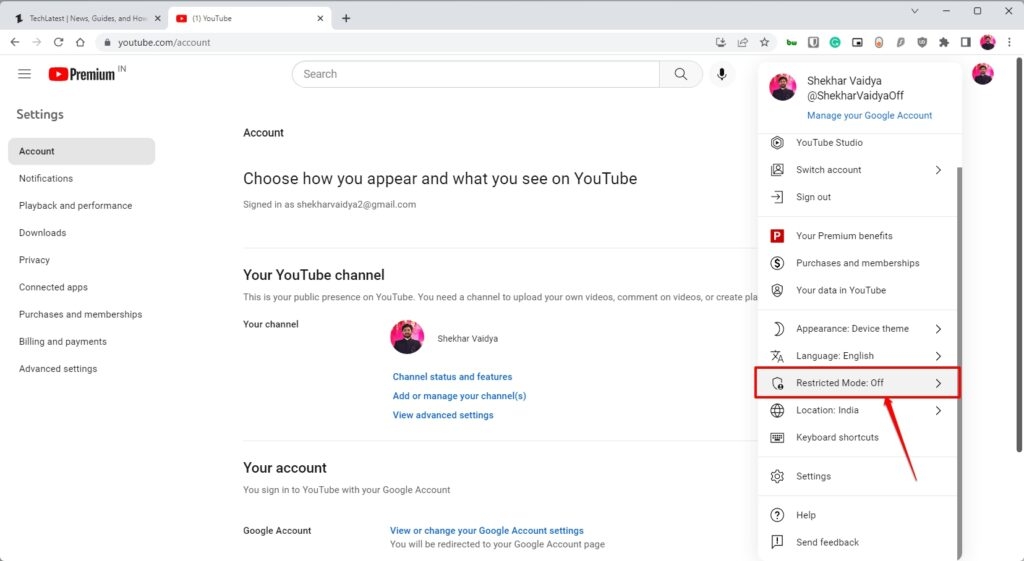 Отключить ограниченный режим YouTube — Ошибка YouTube 429