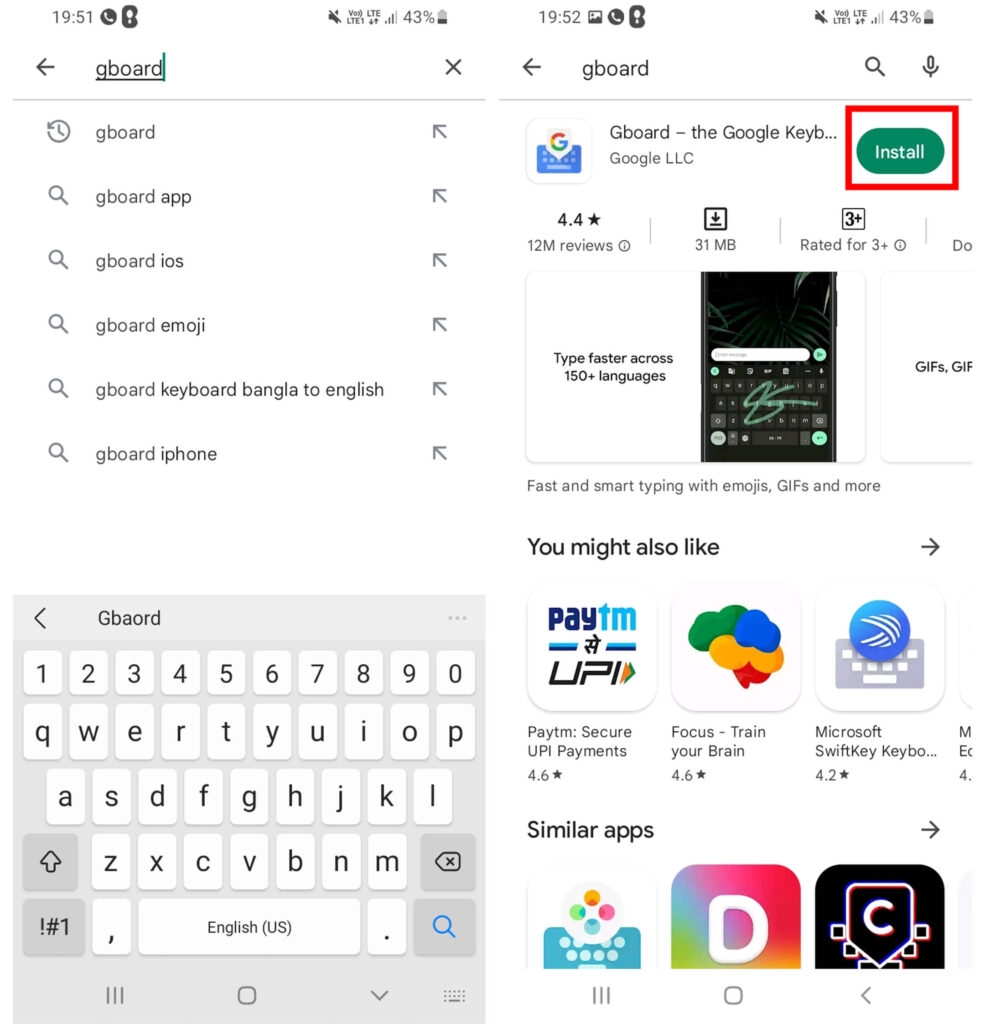 Скачать Gboard Android - Поместите изображения на клавиатуру